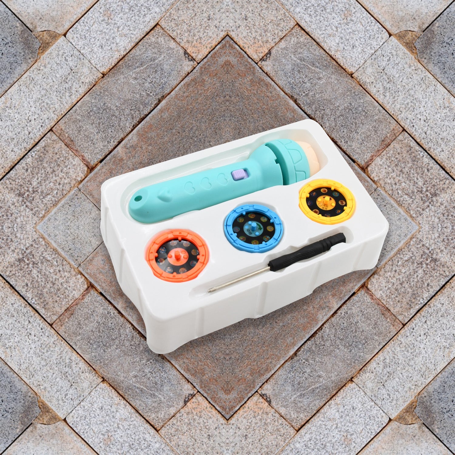 4400 Mini Slide Projector for Kids with 3 Slide and 24 Animated Pattern, Flashlight Torch for Kids, Projector Torch, Educational Learning Toy, Education Learning For Girls & boy 4400 Mini Slide Projector for Kids with 3 Slide and 24 Animated Pattern, Flashlight Torch for Kids, Projector Torch, Educational Learning Toy, Education Learning For Girls & boy